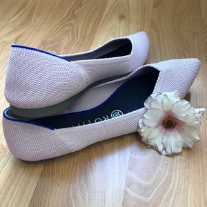 Rothy's Pointed Toe Flats Petal Pink 7.5